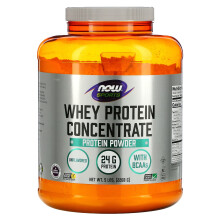 NOW Foods, Sport, Concentré de Protéine de Lactosérum en Poudre, Nature, 5 lb (2268 g)