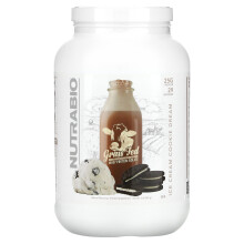 NutraBio, Isolat de Protéine de Lactosérum Nourri à l'Herbe, Rêve de Cookie à la Crème Glacée, 2 lb (907 g)