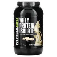 NutraBio, Isolat de Protéine de Lactosérum, Vanille Alpine, 2 lb (907 g)