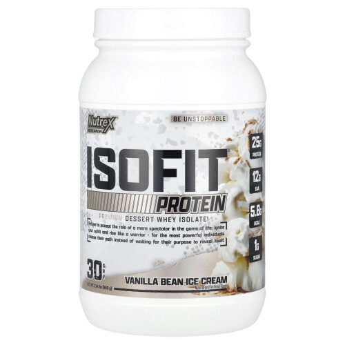 Nutrex Research, IsoFit Protein, Vanillebohnen-Eiscreme, 2,14 lb (969 g)