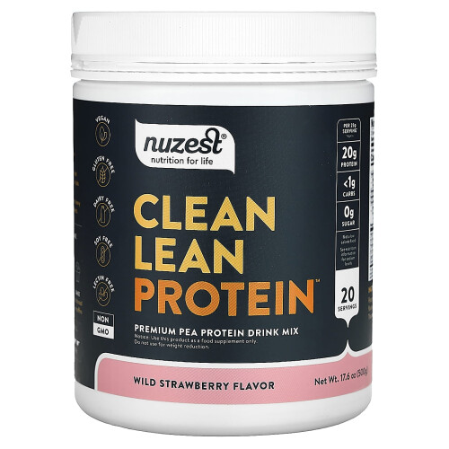 Nuzest, Clean Lean Protein, Wilde Erdbeere, 17,6 oz (500 g)
