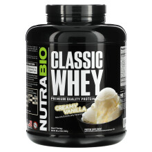 NutraBio, Protéine de Lactosérum Classique, Vanille Crémeuse, 5 lb (2,268 g)