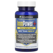 American Biosciences, ImmPower+, AHCC Plus FWGE-SC, 60 Vegetarische Kapseln