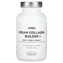 Codeage, Amen, Constructeur de Collagène Végétalien+, 30 Gélules Végétales