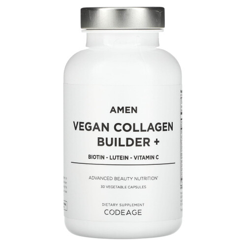 Codeage, Amen, Constructeur de Collagène Végétalien+, 30 Gélules Végétales