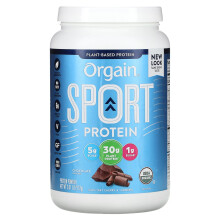 Orgain, Poudre de Protéine Sport, à Base de Plantes, Chocolat, 2,01 lb (912 g)
