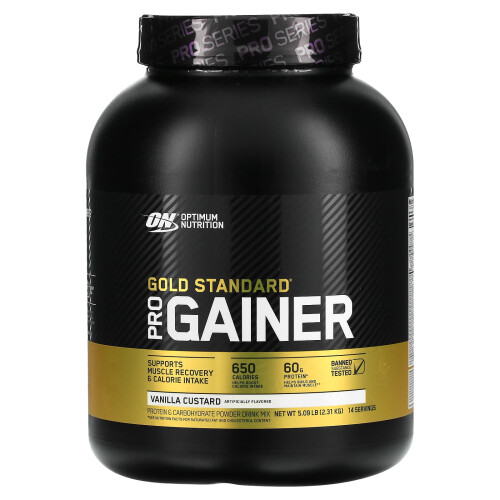 Optimum Nutrition Optimum Nutrition, Gold Standard Pro Gainer, Vanillepudding, 5,09 lb (2,31 kg)