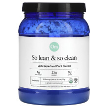 Ora, So Lean & So Clean, Protéine Végétale Superalimentaire Quotidienne, Non Aromatisé, 20,1 oz (570 g)