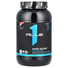 Rule One Proteins, Mélange de Lactosérum, Mélange de Poudre de Protéine à Boire, Fraises et Crème, 1,96 lb (891 g)