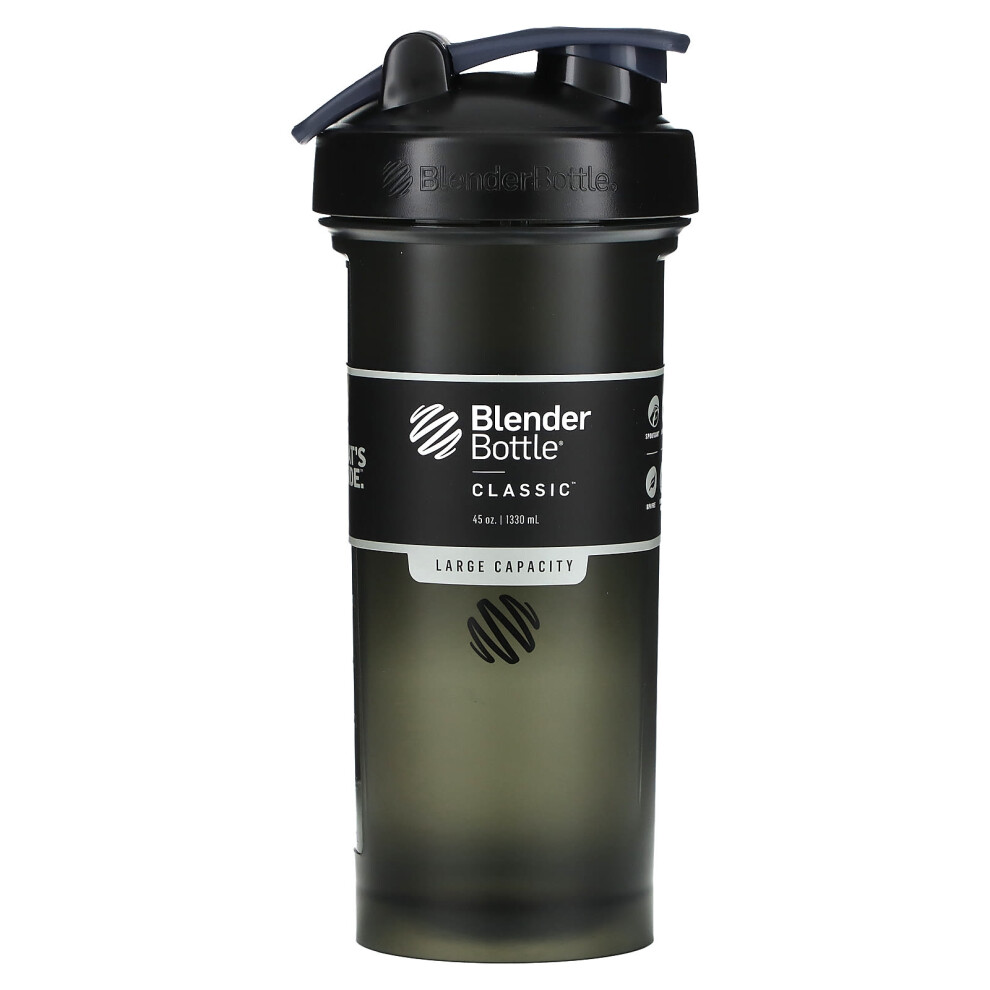 Blender Bottle Black Classic, 45 Oz (1,330 Ml)
