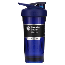 BlenderBottle Strada Shaker Cup för Proteinshakes och Pre Workout, 28-Ounce, Blå