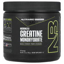 NutraBio, Performance, Monohydrate de Créatine Micronisée, 5.3 oz (150 g)
