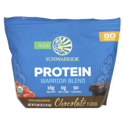 Sunwarrior, Warrior Blend, Protein, Schokolade, 4,96 lb (2,25 kg)