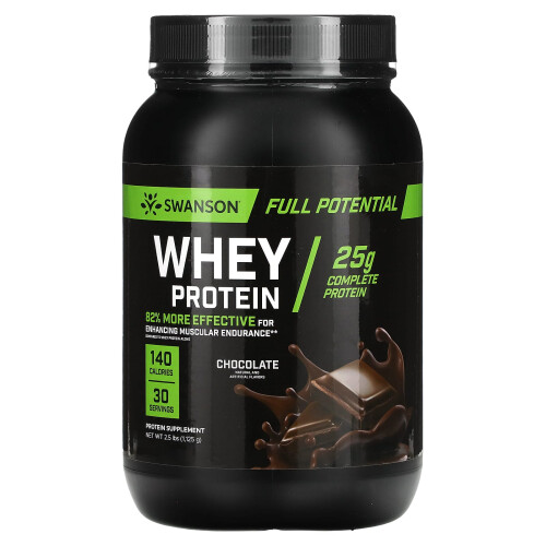 Swanson, Whey Protein, Schokolade, 2,5 lbs (1.125 g)