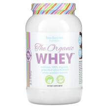 Top Secret Nutrition, Le Lactosérum Biologique, Milkshake Chocolat Fudge, 2 lb (907 g)