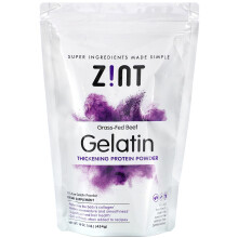 Zint, Poudre Épaississante de Protéine Gélatine, Bœuf Nourri à l'Herbe, 16 oz (454 g)