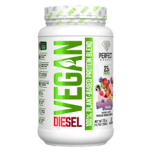 PERFECT Sports, Diesel, Vegan, Mélange de Protéines 100% Végétales, Éclat de Baies, 1,5 lb (700 g)