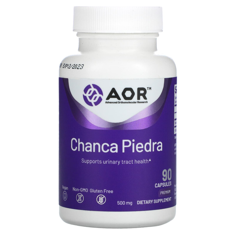 Advanced Orthomolecular Research Aor , Chanca Piedra, 500 Mg, 90 Capsules