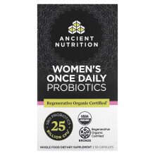 Ancient Nutrition, Probiotiques Quotidien Pour Femmes, 25 Milliards d'UFC, 30 Gélules