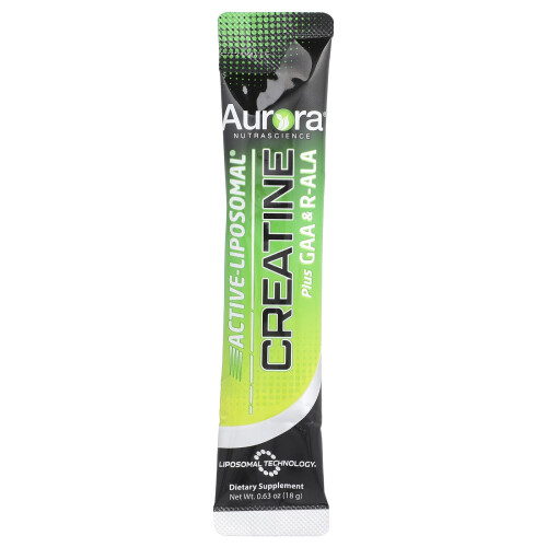 Aurora Nutrascience, Active Liposomal, Creatin Plus GAA & R-ALA, 30 Beutel, 0,63 oz (18 g) Jeder 2