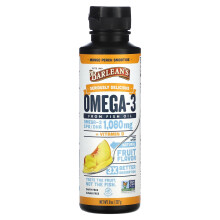 Barlean's, Seriously Delicious, Omega-3 aus Fischöl, Mango-Pfirsich-Smoothie, 1.080 mg, 227 g