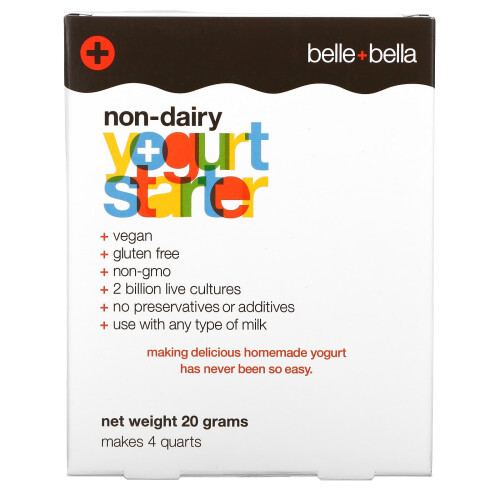 Belle+Bella, Pflanzlicher Joghurt-Starter, 4 Beutel, je (5 g)