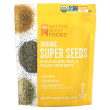 BetterBody Foods, Super Graines Bio, 1 lb (454 g)