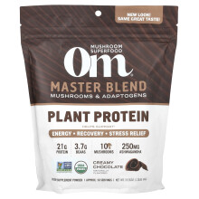 Om Mushrooms, Master Blend, Pflanzenprotein, Cremige Schokolade, 1,2 lb (546 g)