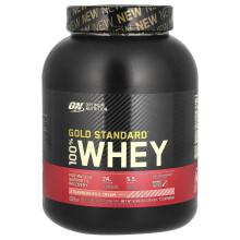 Optimum Nutrition, Gold Standard 100% Whey, Fraises & Crème, 4,99 lb (2,26 kg)