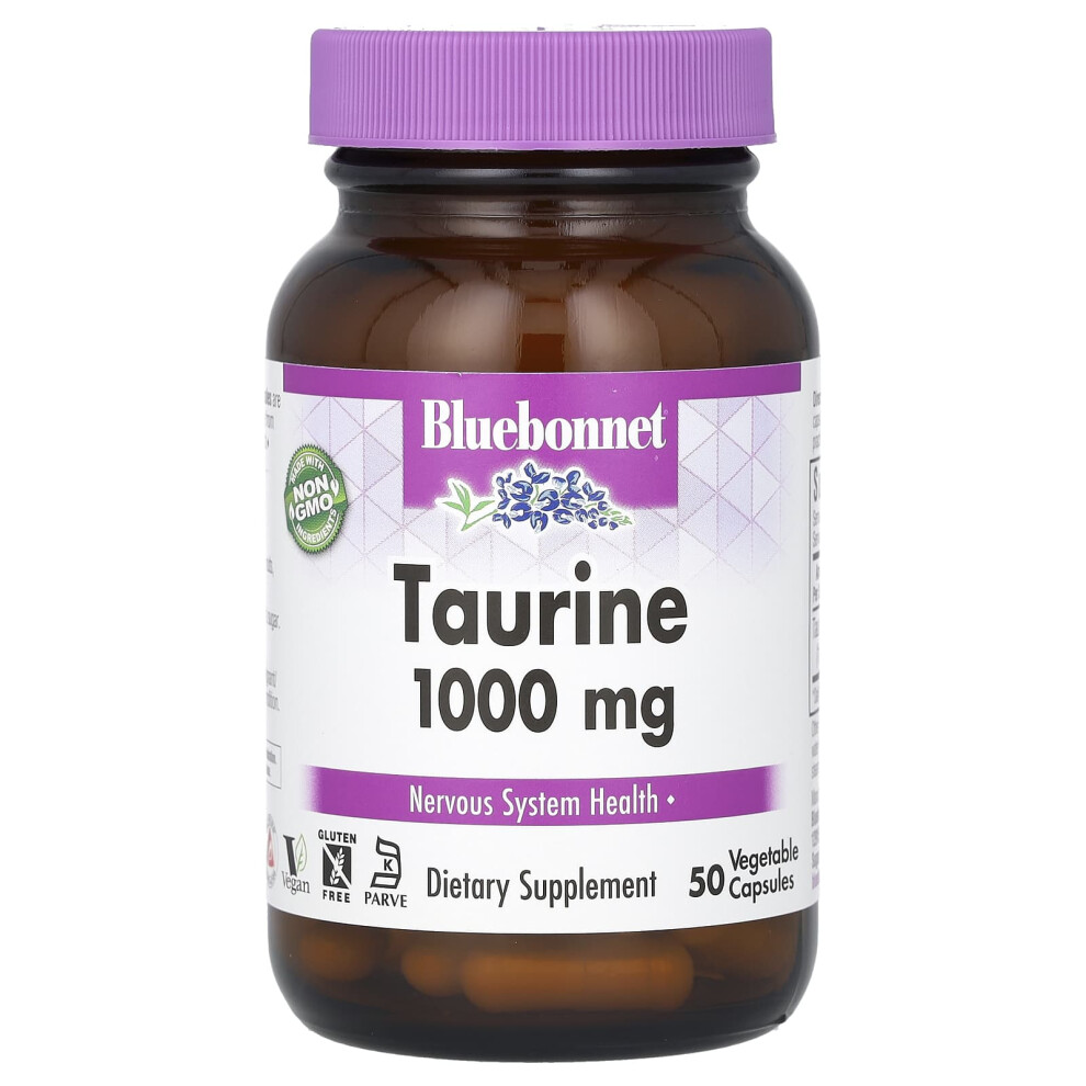 Bluebonnet Nutrition , Taurine, 1,000 Mg, 50 Vegetable Capsules