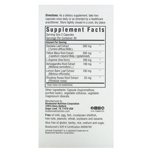 Bluebonnet Nutrition, Intim-Essentials, Für Sie, 60 Gemüsekapseln 1