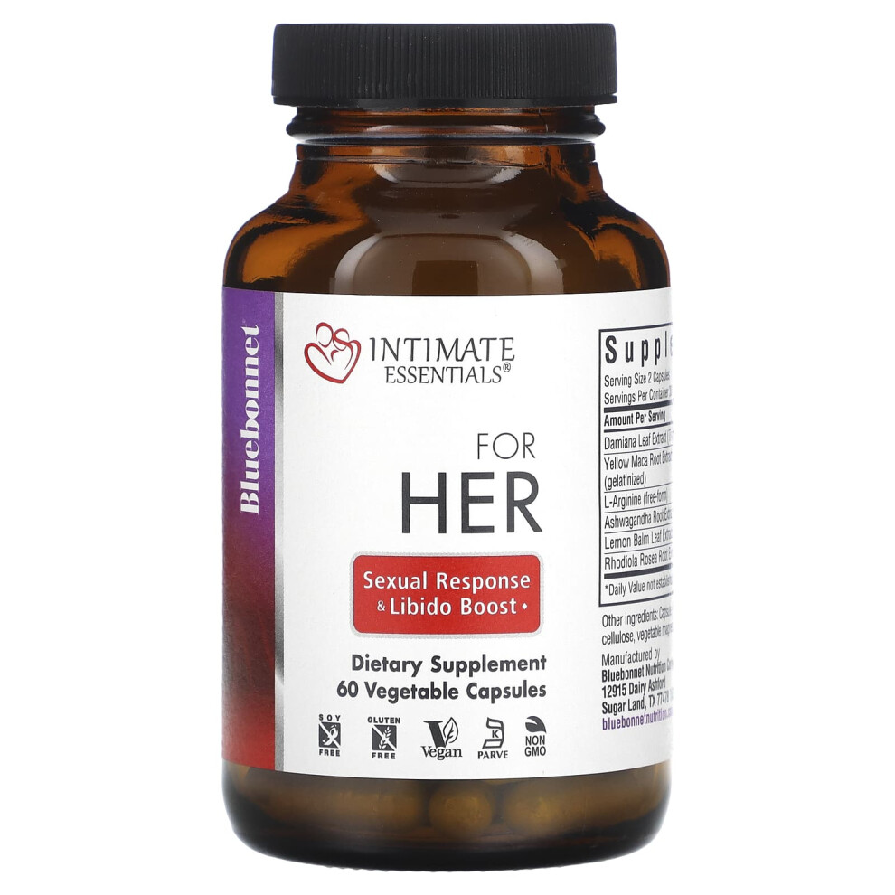 Bluebonnet Nutrition , Intimate Essentials, For Her, 60 Vegetable Capsules