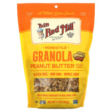 Bob's Red Mill, Granola Maison, Beurre de Cacahuète, 11 oz (312 g)