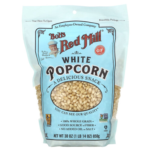 Bob's Red Mill, Maïs à Pop-corn Blanc, 1 lb 14 oz (850 g)