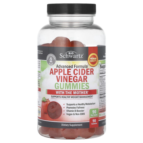 BioSchwartz, Apfelessig-Gummis mit der Mutter, 90 Gummis