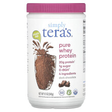 Simply Tera's, Reines Weidevieh-Molkenprotein, Dunkle Schokolade, 12 oz (340 g)