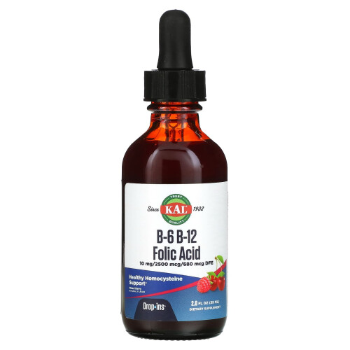 KAL, B-6 B-12 Folsäure, Gemischte Beeren, 2 fl oz (59 ml)