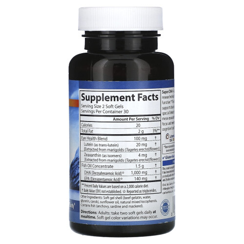 Carlson, Super DHA Plus Lutein, 60 Softgels 1