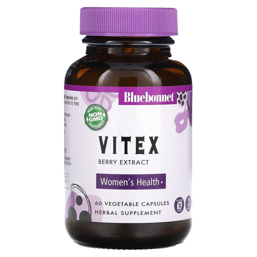Bluebonnet Nutrition , Vitex Berry Extract, 60 Vegetable Capsules