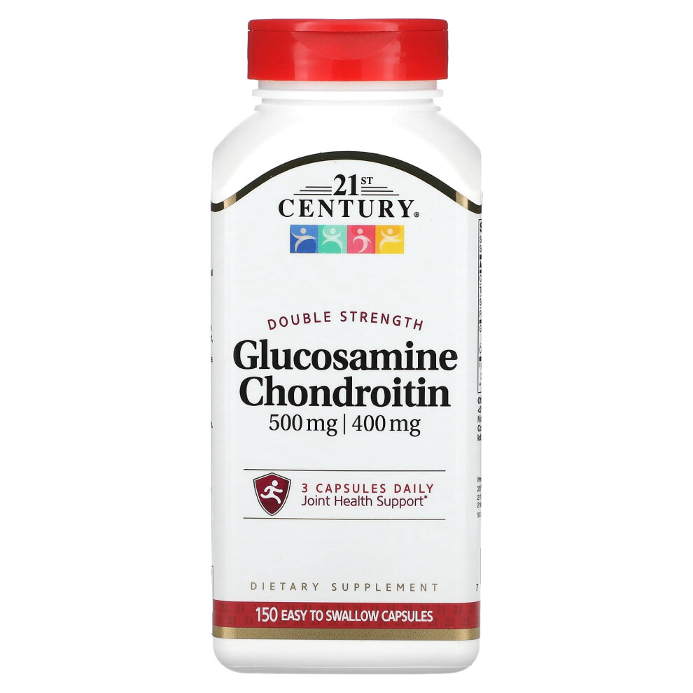 21St Century , Glucosamine Chondroitin, Double Strength, 150 Easy To Swallow Capsules