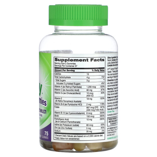 21st Century, Gummies Vita Joy, Multi Adulte, Fruit, 75 Gummies 1