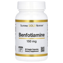 California Gold Nutrition, Benfotiamin, 150 mg, 90 Vegetarische Kapseln