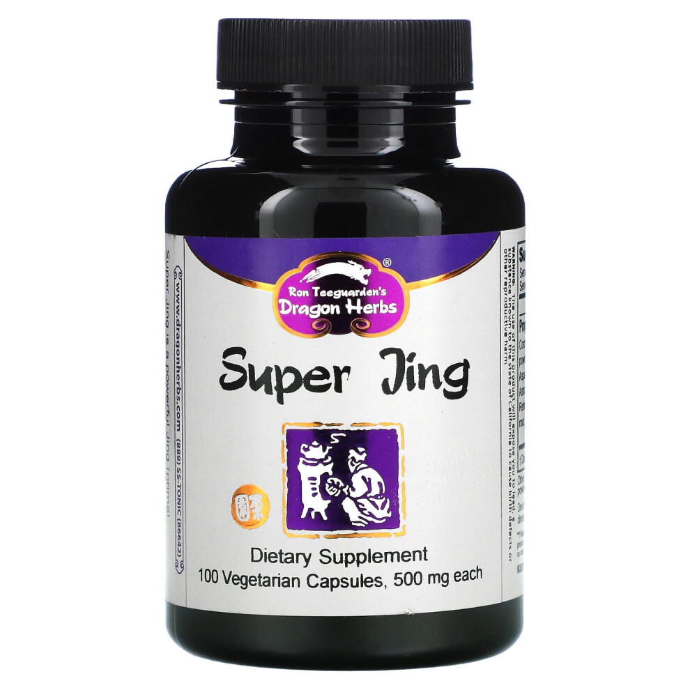 Dragon Herbs , Super Jing, 500 Mg, 100 Vegetarian Capsules