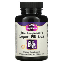 Dragon Herbs, Super Pill Nr. 2, 500 mg, 60 vegetarische Kapseln
