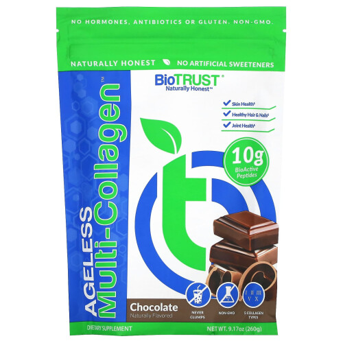 BioTRUST, Multi-Collagène Ageless, Chocolat, 9.17 oz (260 g)