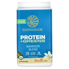 Sunwarrior, Mélange Guerrier, Protéine + Verts, Vanille, 1,65 lb (750 g)