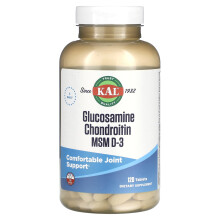 KAL, Glucosamin Chondroitin MSM D-3, 120 Tabletten