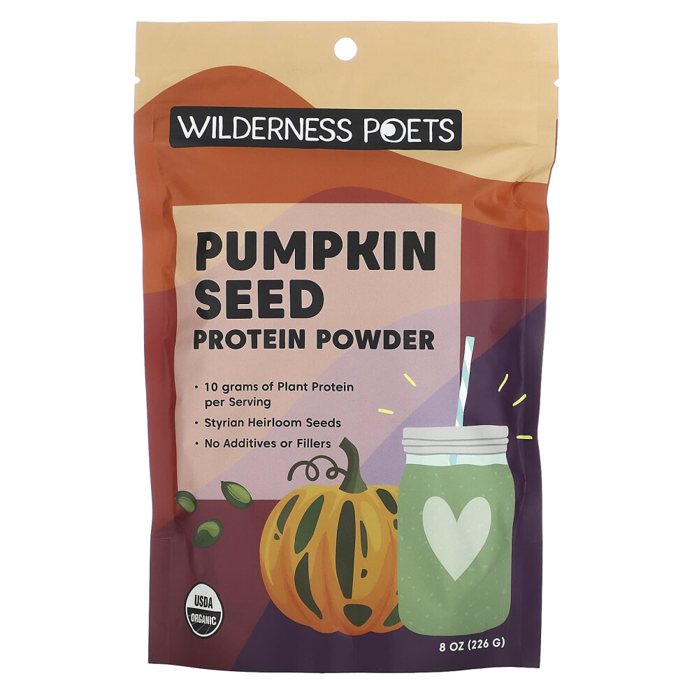 Wilderness Poets , Organic Pumpkin Seed Protein Powder, 8 Oz (226 G)