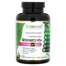 Emerald Laboratories, Frauen 45+, Klinisches + Multi, 120 Pflanzenkapseln