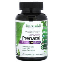 Emerald Laboratories, Coenzymiertes Prenatal Clinical + Multi, 120 Pflanzenkapseln